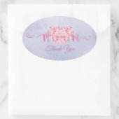 Danke Mama Ovaler Aufkleber (Tasche)