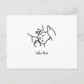 Danke, Mama personalisiert Postkarte (Vorderseite)