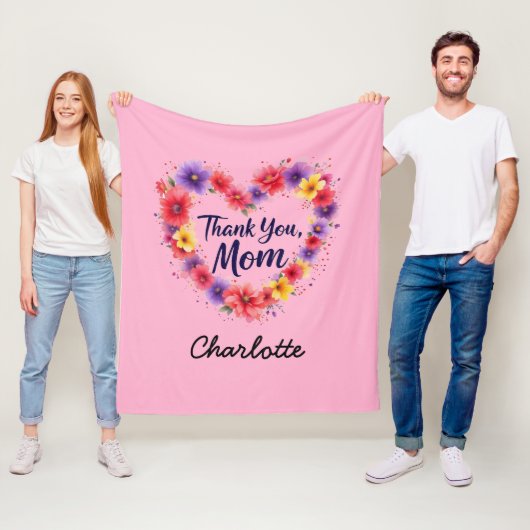 Danke Mama | Personalisierter Muttertag Fleecedecke (Beispiel)