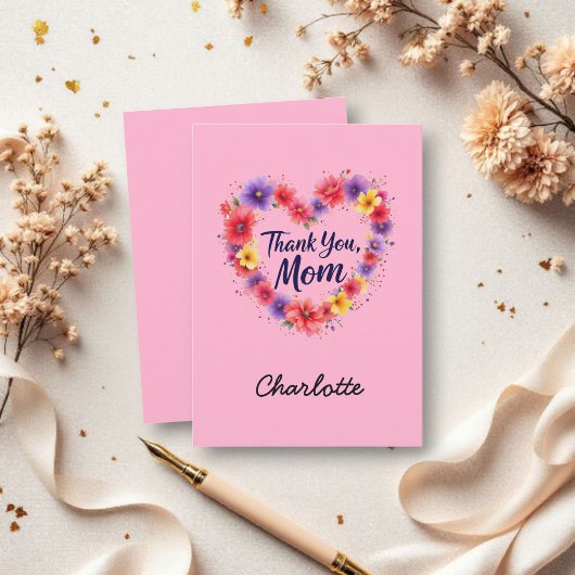 Danke Mama | Personalisierter Muttertag Karte