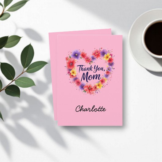 Danke Mama | Personalisierter Muttertag Karte
