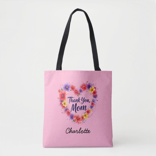 Danke Mama | Personalisierter Muttertag Tasche (Vorderseite)