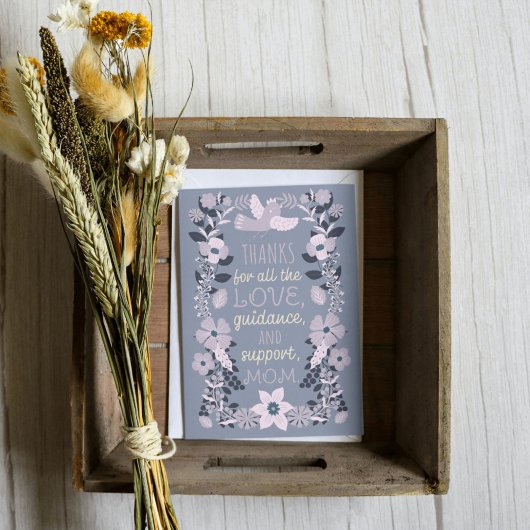 Danke, Mama skandinavische Volkskunst schätzen Feiertagskarte