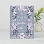 Danke, Mama skandinavische Volkskunst schätzen Feiertagskarte (Stehend Vorderseite)