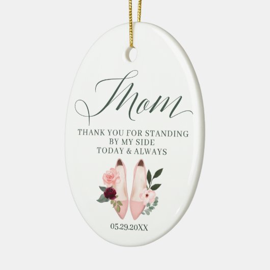 Danke Mama | Stehend von den Heelsen meiner Seiten Keramik Ornament (Links)