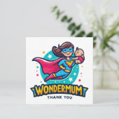 Danke Mama! T-Shirt Hinweiskarte (Stehend Vorderseite)