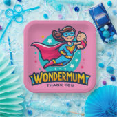 Danke Mama! T-Shirt Pappteller (Party)