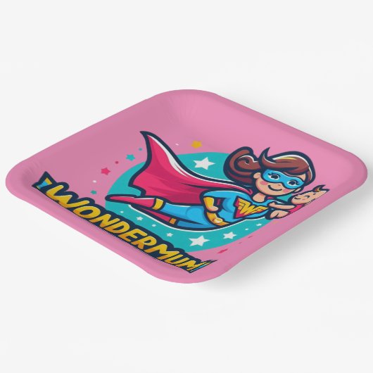 Danke Mama! T-Shirt Pappteller (Gewinkelt)