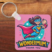 Danke Mama! T-Shirt Schlüsselanhänger (Vorderseite)