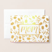 Danke, Mama. Tulip Painting Luxury Folienkarte (Vorderseite mit Umschlag)