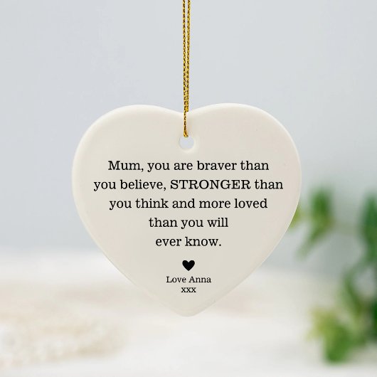 Danke, Mama's Day Mama's Birthday Mommy Keramik Ornament