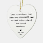 Danke, Mama's Day Mama's Birthday Mommy Keramik Ornament (Links)