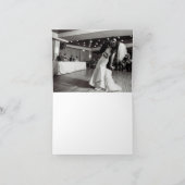 Danke | Marine-Blau-Hochzeits-Achat-Foto (Innenseite)