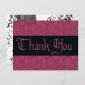 Danke Masquerade Postkarte (Vorne/Hinten)