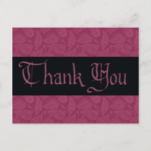 Danke Masquerade Postkarte