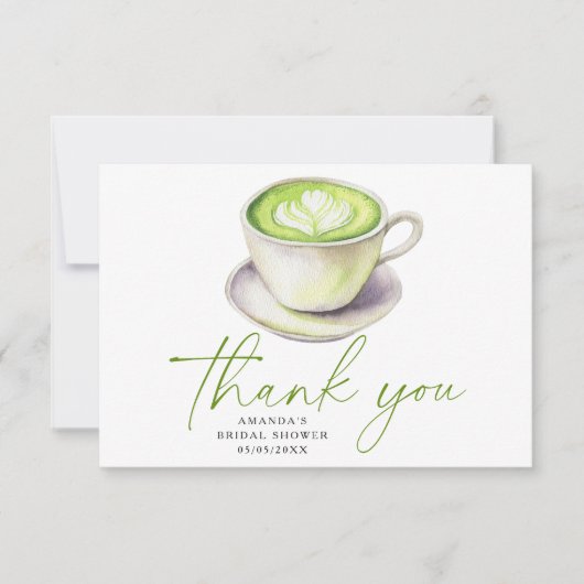 Danke Matcha Tea Brautparty (Vorderseite)