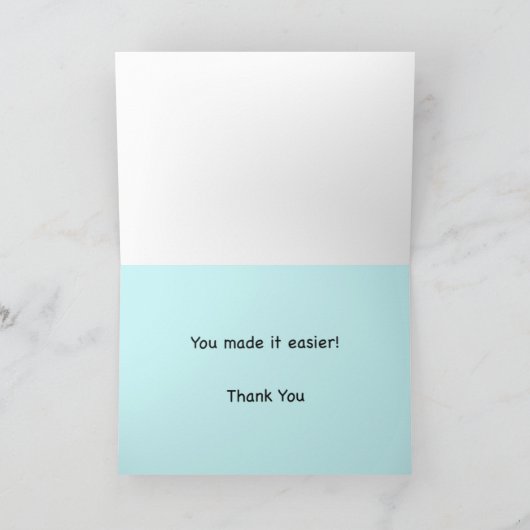 Danke Mathe Teacher Card (Innenseite)