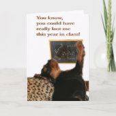 Danke, Mathe Teacher, Cavalier King Charles Dankeskarte (Vorderseite)