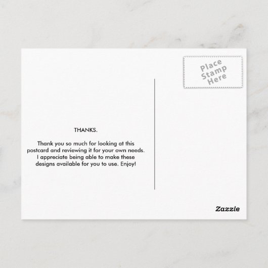 Danke - Matthew 25:40 Ihr habt es mir getan Postkarte (Rückseite)