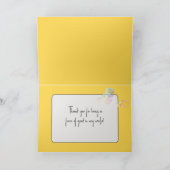 Danke, Maus in der Blase Bath Karte (Innenseite)