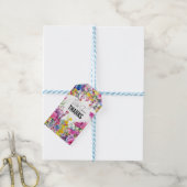 🌺 🌸 🏵️ Danke, Meadow Blooms Geschenkanhänger (Mit Garn)