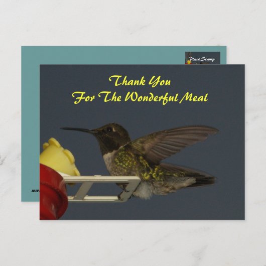 Danke /Meal Postkarte (Vorne/Hinten)