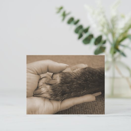 Danke, mein Freund. Postkarte (Stehend Vorderseite)