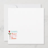 Danke, meine Liebe WillkommensZuhause Karte (Rückseite)