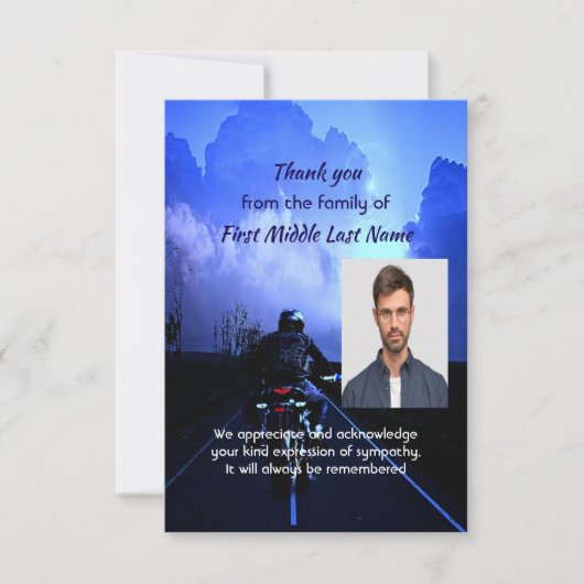 Danke Memorial Motorrad (Vorderseite)