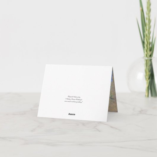 Danke merkt Libellen-SchmetterlingDelphinium (Rückseite)