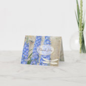 Danke merkt Libellen-SchmetterlingDelphinium (Vorderseite)