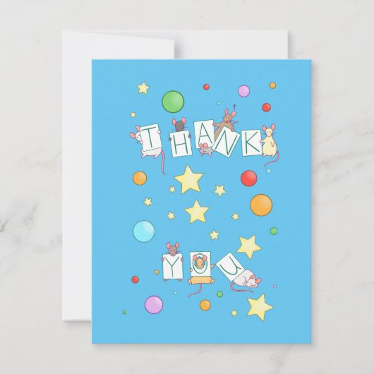 Danke, Mice Mitteilungskarte (Vorderseite)