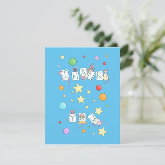 Danke, Mice Mitteilungskarte (Stehend Vorderseite)