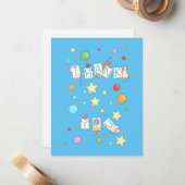 Danke, Mice Mitteilungskarte (Vorderseite/Rückseite Beispiel)