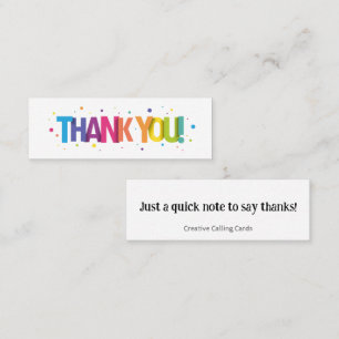 Danke Mini Calling Card Visitenkarte