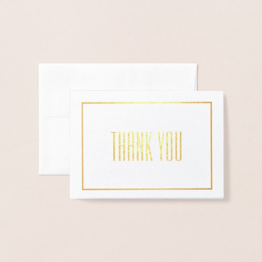 Danke Mini Folienkarte (Vorderseite mit Umschlag)