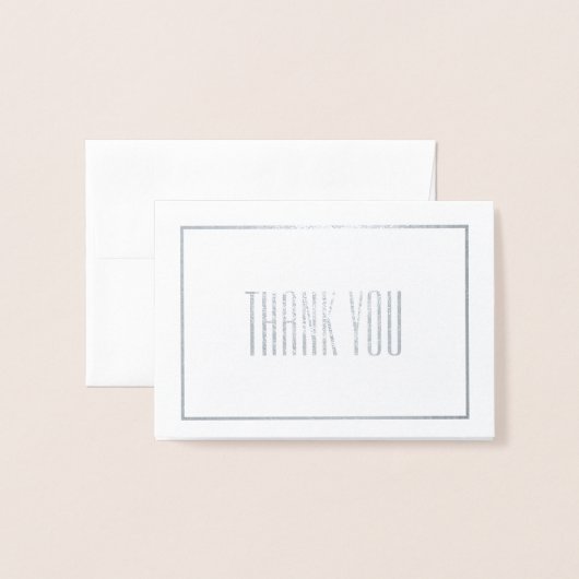 Danke Mini Folienkarte (Vorderseite mit Umschlag)