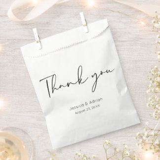 Danke Minimal Schrift Geschenktütchen
