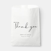 Danke Minimal Schrift Geschenktütchen (Vorderseite)