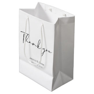 Danke Minimal Schrift Mittlere Geschenktüte