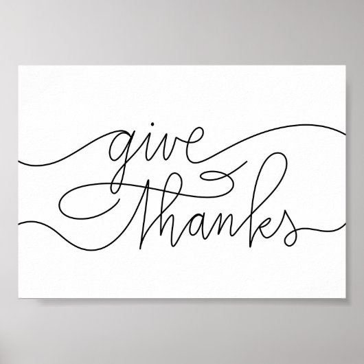 Danke - Minimalistisches Christliches Briefangebot Poster (Vorne)