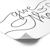 Danke - Minimalistisches Christliches Briefangebot Poster (Ecke)