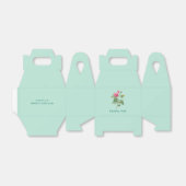 Danke Mint Green Floral Geschenkschachtel (Ungefaltet)
