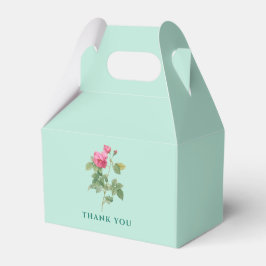 Danke Mint Green Floral Geschenkschachtel