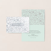 Danke. Mint Silver Wedding Folienkarte (Anzeige)