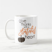 Danke mit Dankbarkeit Kaffeetasse (Links)