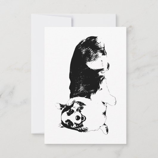 Danke mit einem Corgi-Lächeln (Vorderseite)