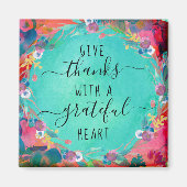 Danke mit einem Dankeschön an das Herz Magnet (Vorne)