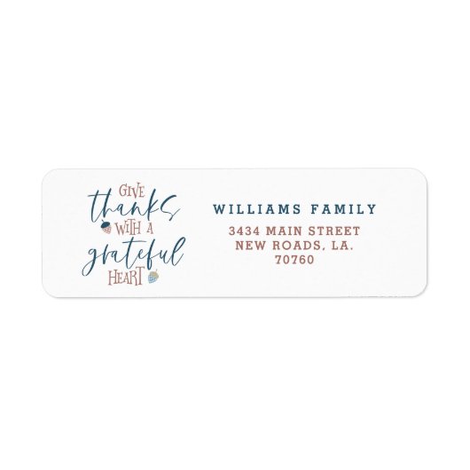 Danke mit einem Dankeschön-Herz-Label (Vorne)