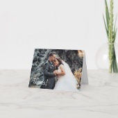 Danke mit einem Herz-Foto Hochzeit Danke (Vorderseite)
